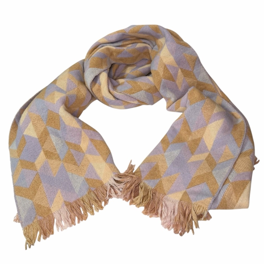 J.Crew Wool Geometric Wrap Scarf